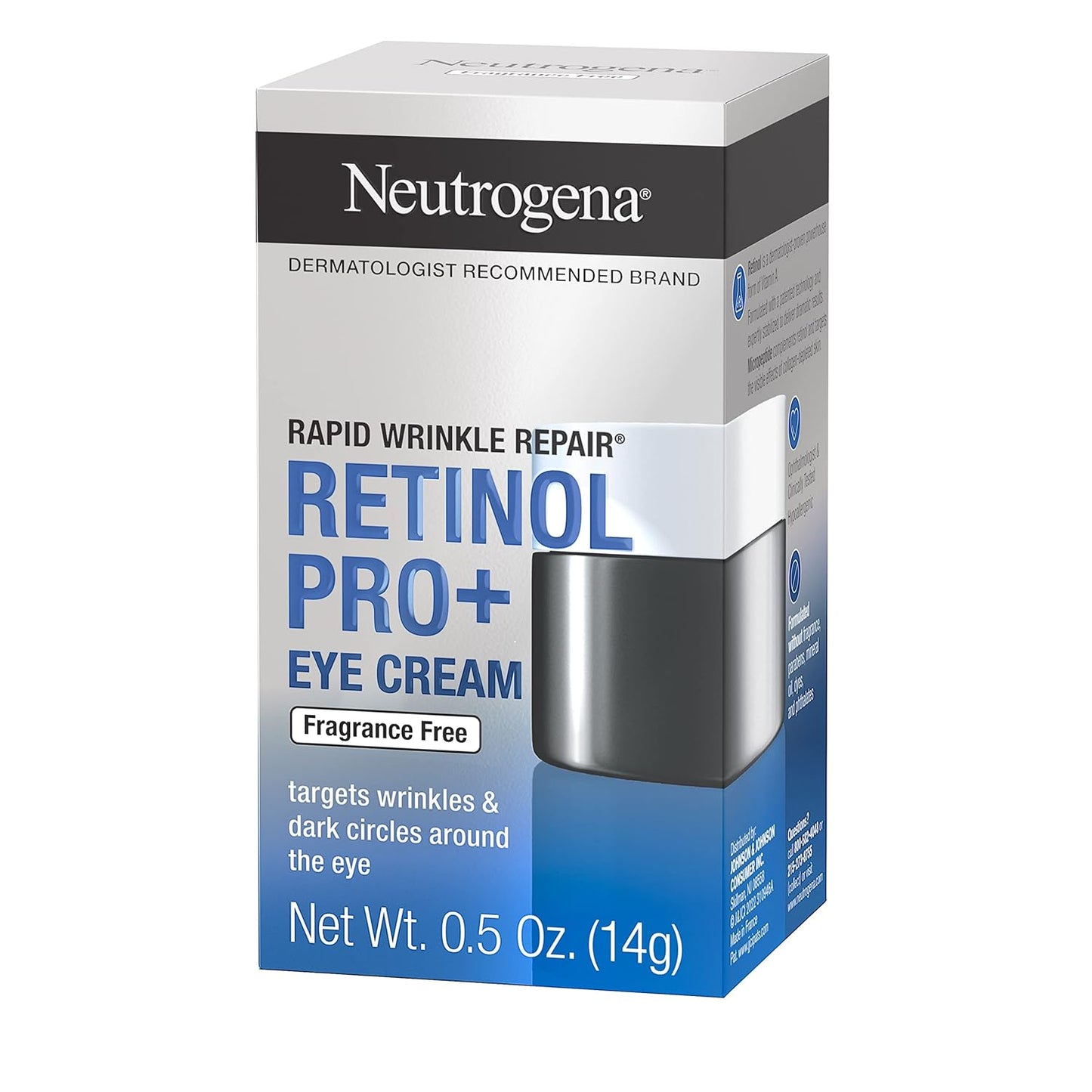 Neutrogena Rapid Wrinkle Repair Retinol Pro+ Eye Cream – Nightly Self-Care Ritual for Smoother Eye Area