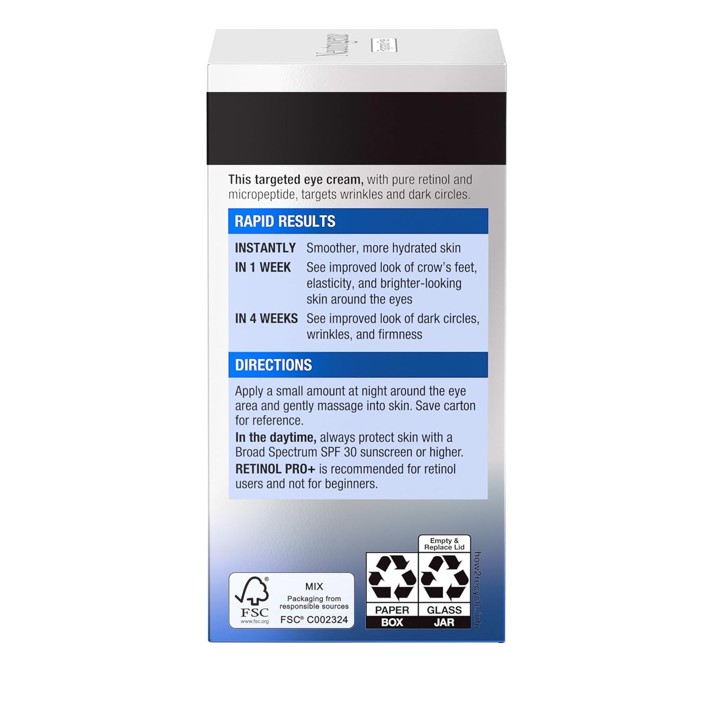 Neutrogena Rapid Wrinkle Repair Retinol Pro+ Eye Cream – Nightly Self-Care Ritual for Smoother Eye Area