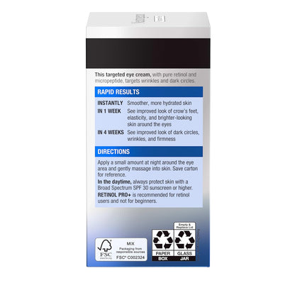 Neutrogena Rapid Wrinkle Repair Retinol Pro+ Eye Cream – Nightly Self-Care Ritual for Smoother Eye Area