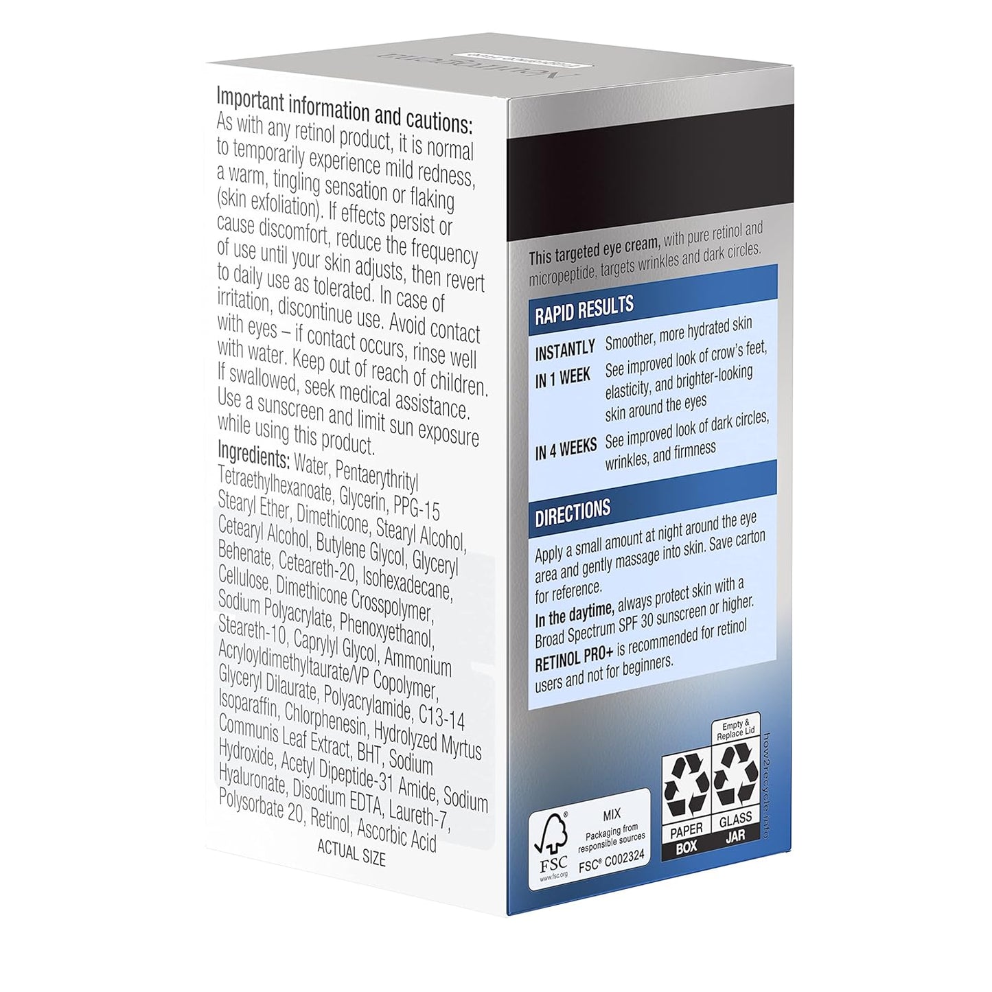 Neutrogena Rapid Wrinkle Repair Retinol Pro+ Eye Cream – Thoughtful Skincare Gift for Mom on Her Birthday