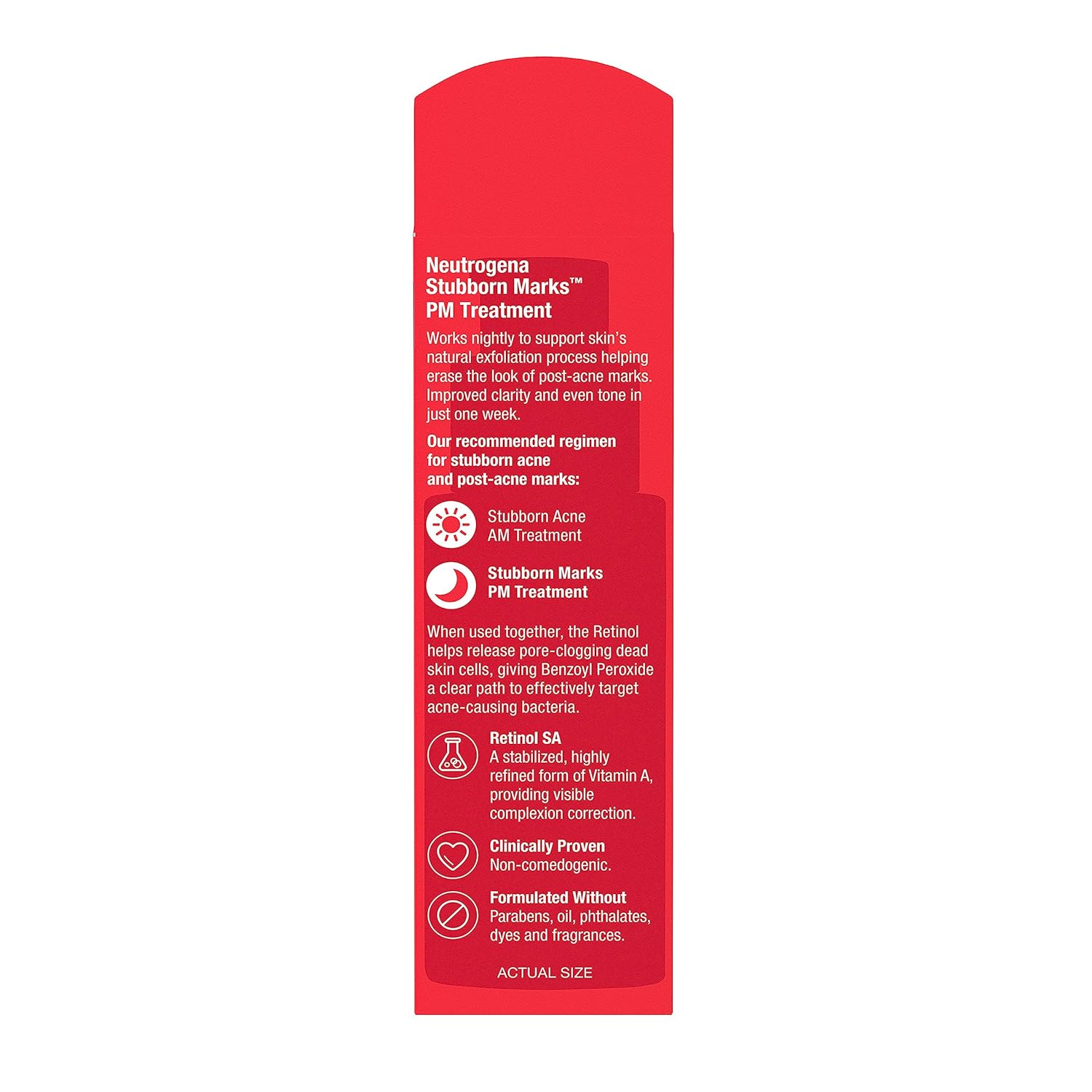 Neutrogena Stubborn Marks PM Cream – Bedtime Self-Care for Dark Spots and Uneven Tone, Unscented 1.0 Fl Oz