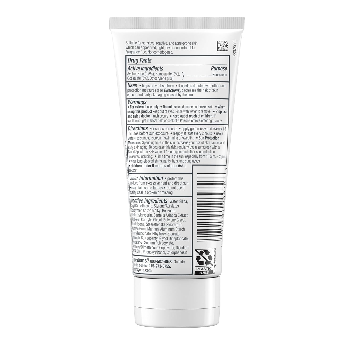 Neutrogena Ultra Gentle Moisturizer SPF 30 – Streamlined 2-in-1 Face Lotion for a Clean, Uncluttered Skincare Shelf