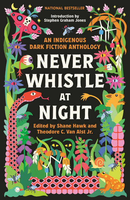 Never Whistle at Night: An Indigenous Dark Fiction Anthology — Weekend Self-Care Read for Immersive, Screen-Free Downtime