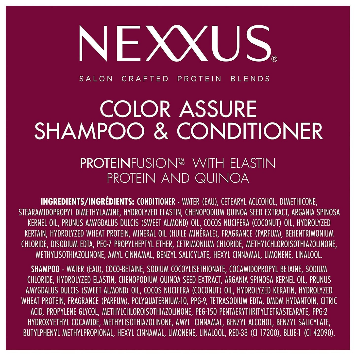 Nexxus Color Assure Premium Shampoo and Conditioner Duo – Salon-Quality Color Protection for Discerning Hair Care