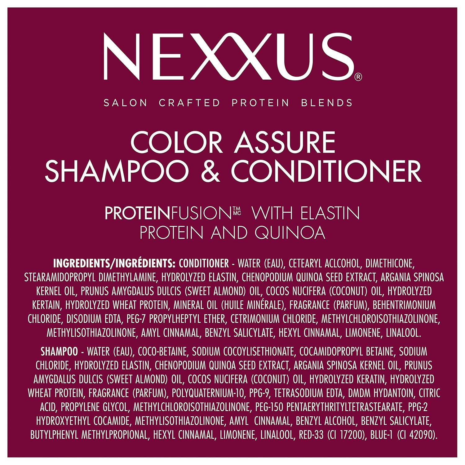 Nexxus Color Assure Premium Shampoo and Conditioner Duo – Salon-Quality Color Protection for Discerning Hair Care