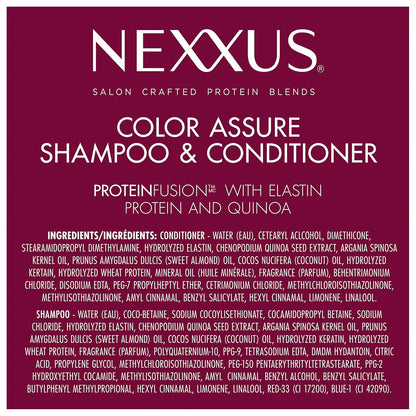 Nexxus Color Assure Premium Shampoo and Conditioner Duo – Salon-Quality Color Protection for Discerning Hair Care