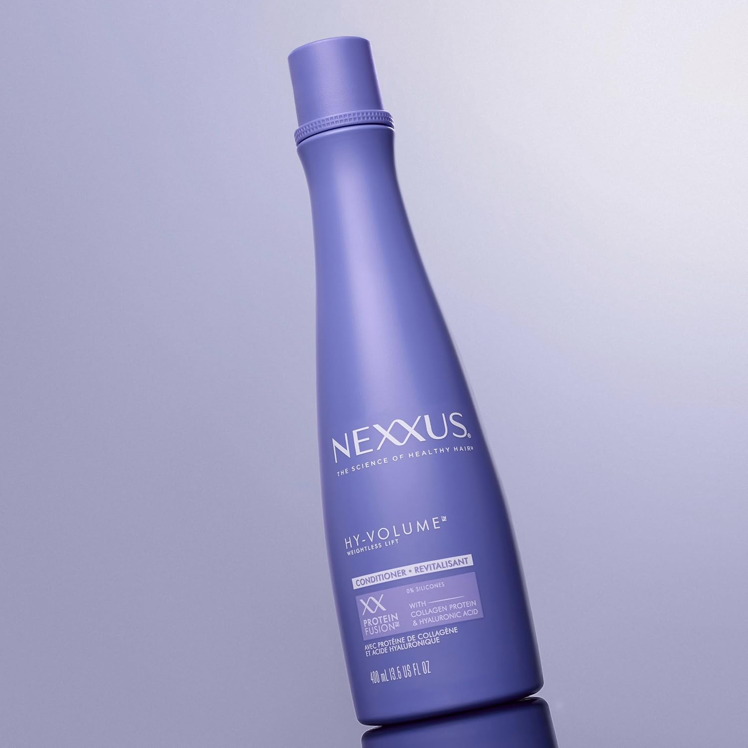 Nexxus HY-VOLUME Conditioner – Mindful Haircare Moment with Collagen Protein and Citrus Breeze Scent for Limp Strands