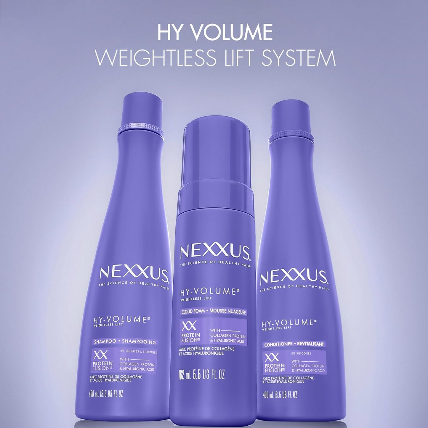 Nexxus Hy-Volume Weightless Lift Shampoo – Mindful Self-Care Hair Cleansing Ritual for Limp, Lifeless Strands