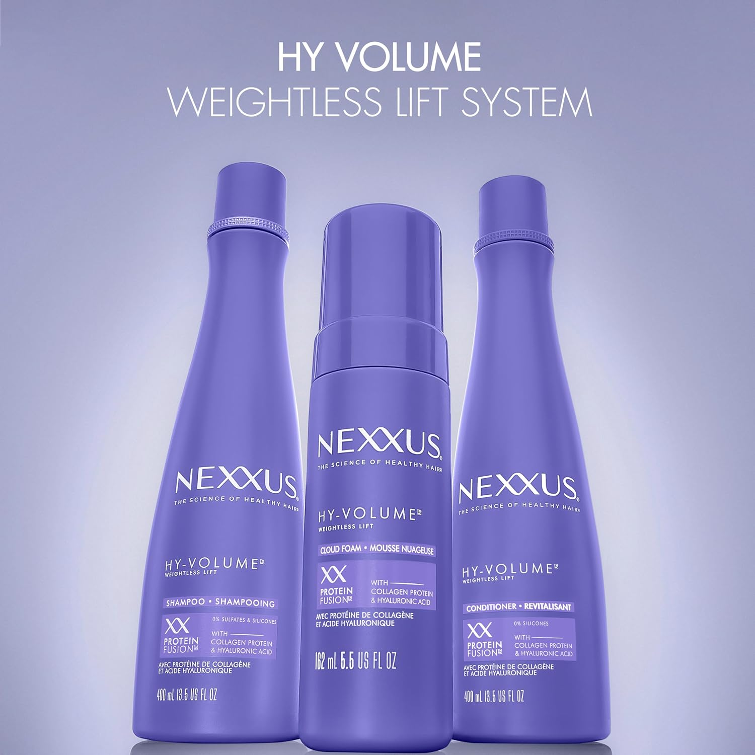 Nexxus Hy-Volume Weightless Lift Shampoo – Mindful Self-Care Hair Cleansing Ritual for Limp, Lifeless Strands