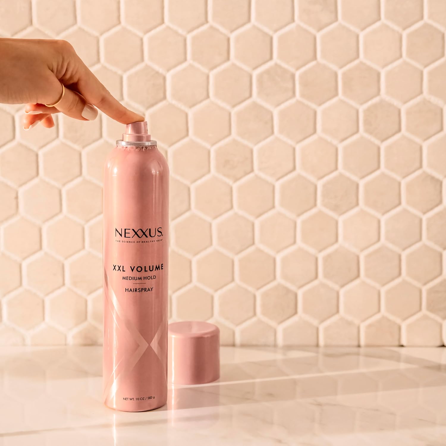Nexxus STYLEPROTECT Hairspray Medium Hold Volume – Mindful Beauty Pick for Fine Hair Rituals, 72-Hour Humidity Defense