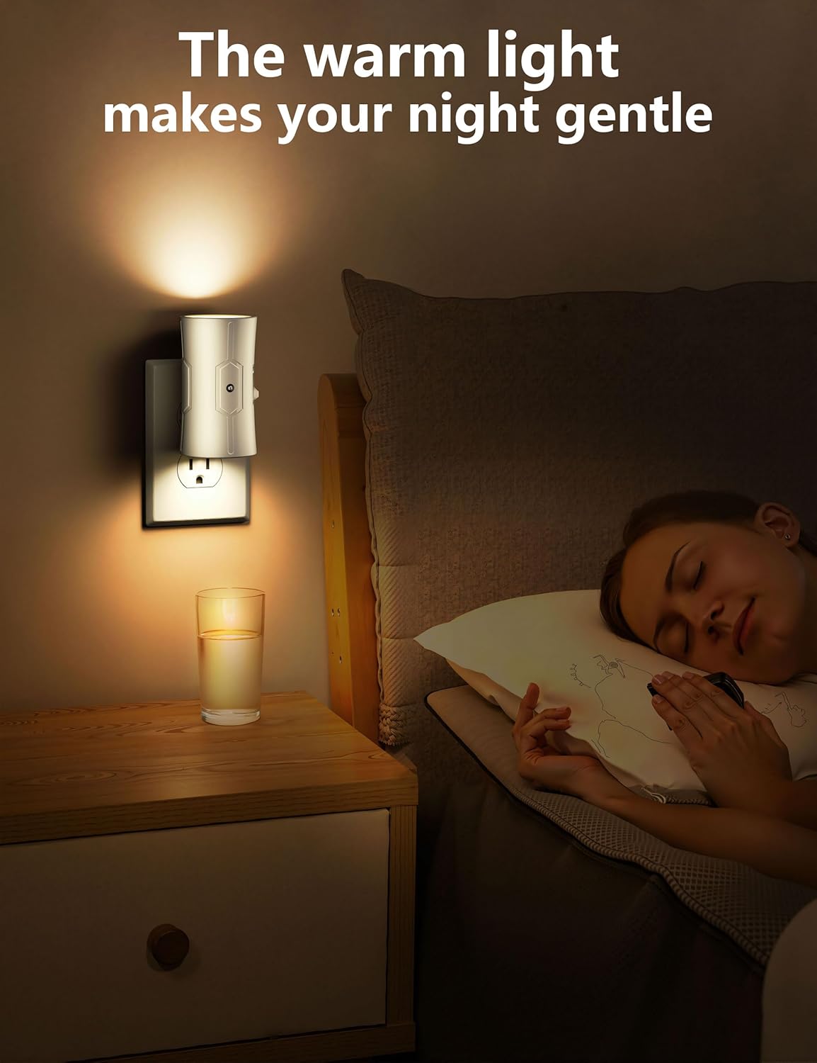 Night Light 2 Pack Thoughtful Housewarming Gift – Adjustable Plug in Wall Nightlight for New Homeowners and Apartment Warmers