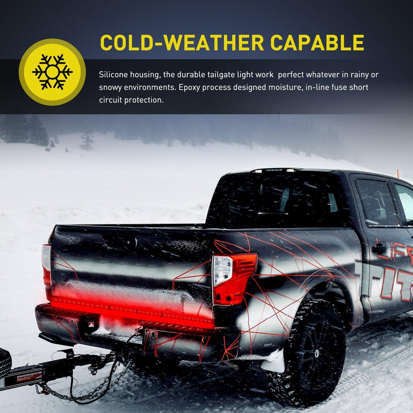 Nilight 60-Inch Truck Bed Light Bar – LED Work Light for Loading, Unloading, and Garage Projects