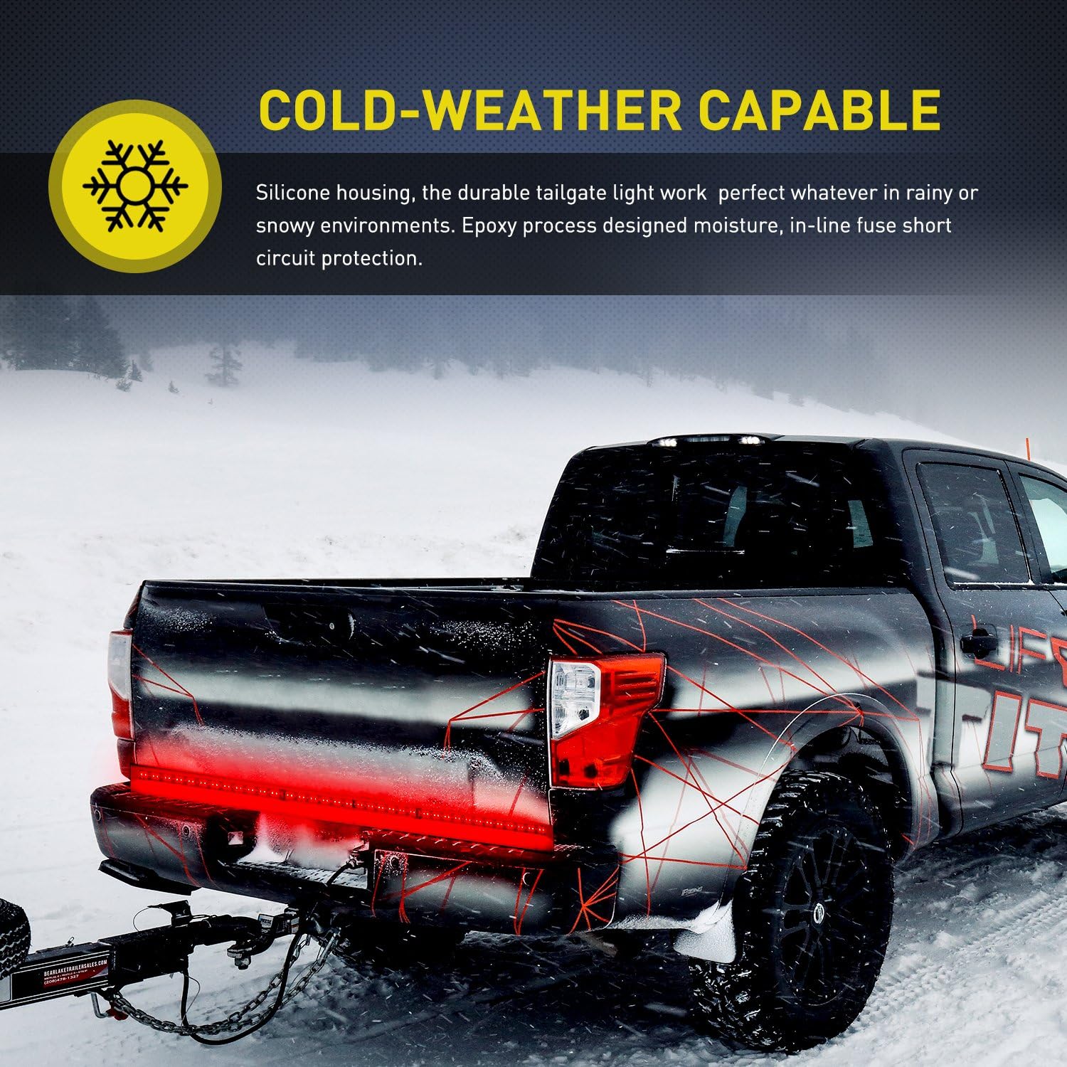 Nilight 60-Inch Truck Bed Light Bar – LED Work Light for Loading, Unloading, and Garage Projects