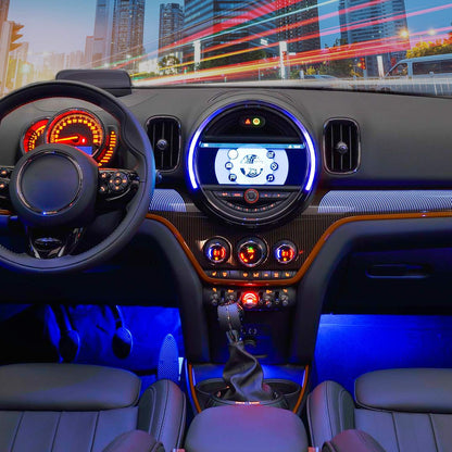 Nilight Premium Music Sync LED Strip Kit – High End Interior Lighting for Luxury Cars, 6000K RGB Color Range