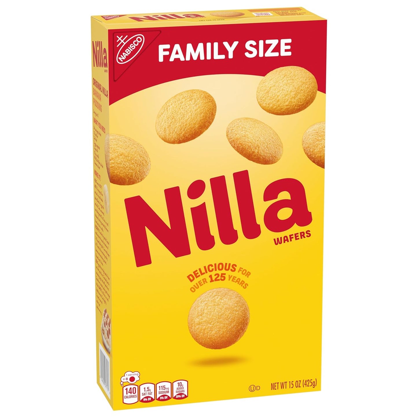 NILLA Wafers Cookies, Vanilla Wafers Snack for Kids Lunchboxes, Crunchy Vanilla Baking Wafers for After-School Treats
