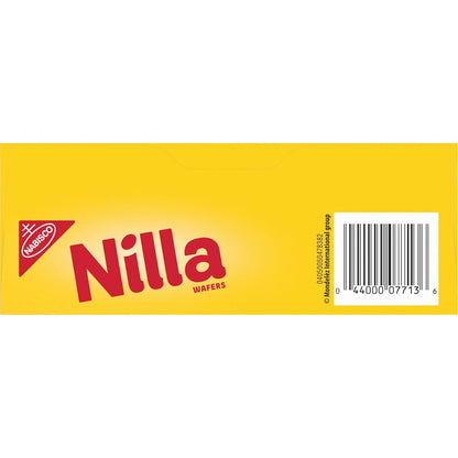 NILLA Wafers Cookies, Vanilla Wafers Snack for Kids Lunchboxes, Crunchy Vanilla Baking Wafers for After-School Treats