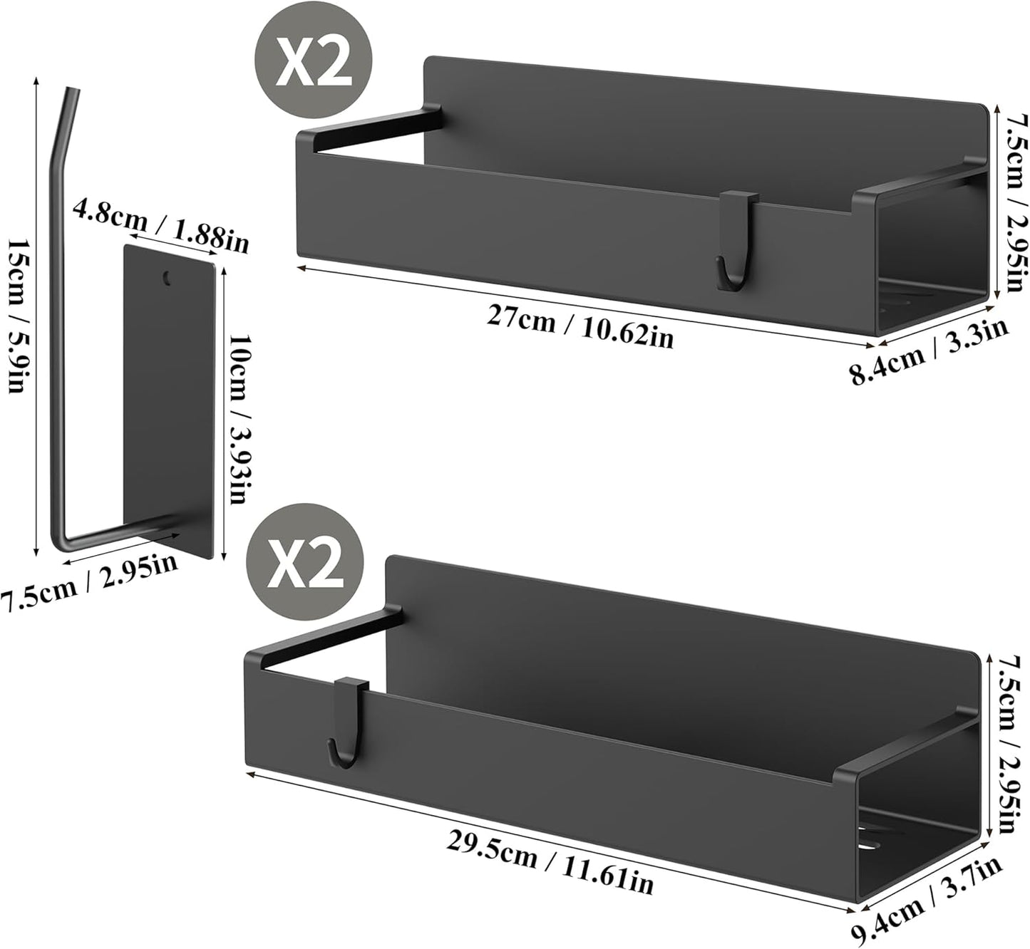 Nimble Living No-Drill Cup Rack – Clean Countertop Storage for Stanley and Owala Tumblers, Matte Black