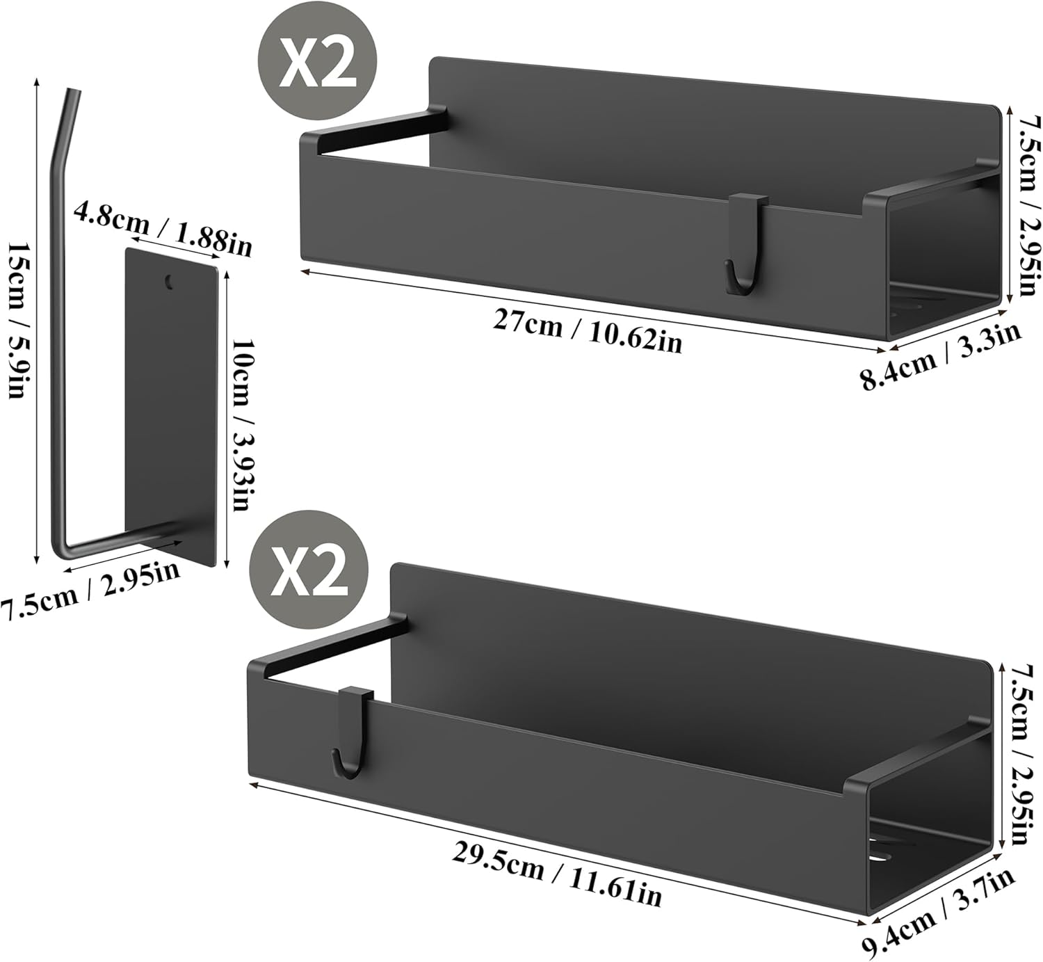 Nimble Living No-Drill Cup Rack – Clean Countertop Storage for Stanley and Owala Tumblers, Matte Black