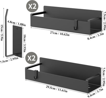 Nimble Living No-Drill Cup Rack – Clean Countertop Storage for Stanley and Owala Tumblers, Matte Black