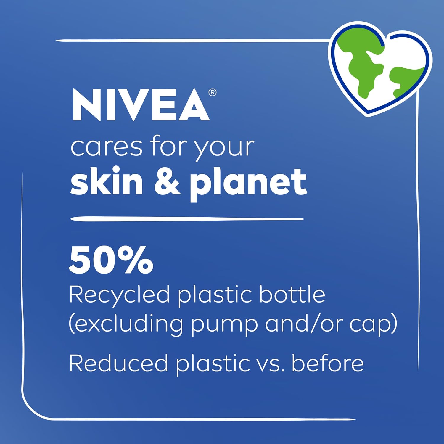 NIVEA Essentially Enriched Body Lotion Pump Bottle – Streamlined 72-Hour Hydration for Clean and Clutter-Free Bathroom Counters