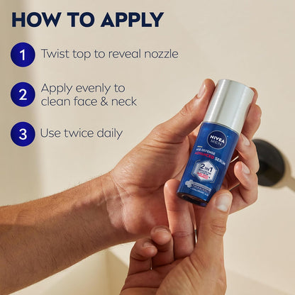 NIVEA MEN Age Defense Advanced Face Serum – Dermatologically Tested Anti-Aging Serum for All Skin Types