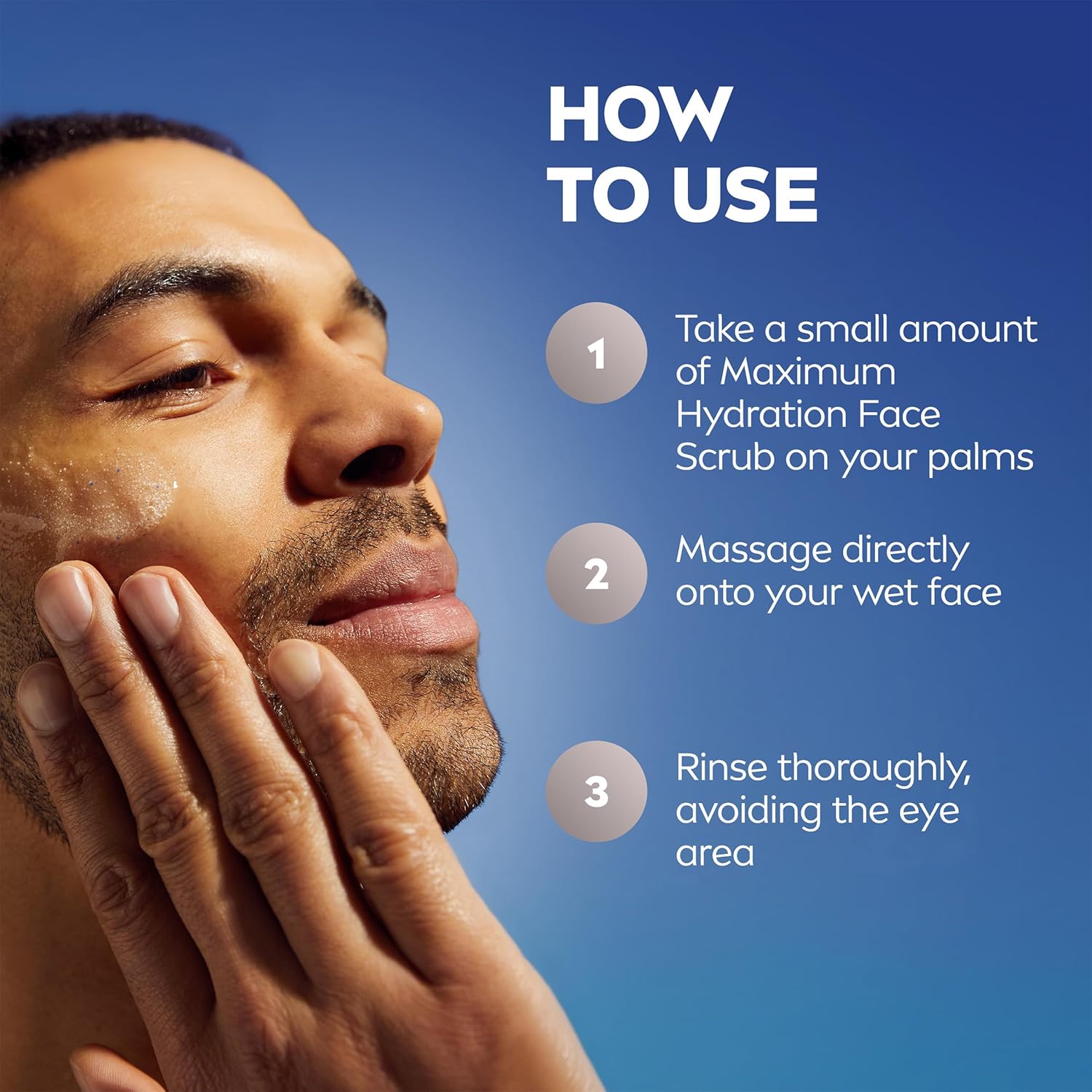 NIVEA MEN Maximum Hydration Face Scrub – Post-Workout Reset Ritual for Active Men's Skincare Routine