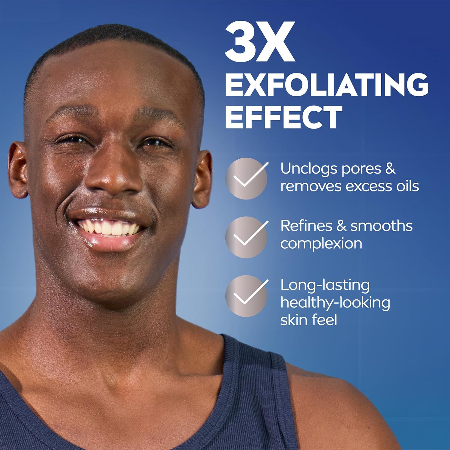 NIVEA MEN Maximum Hydration Face Scrub – Thoughtful Birthday Gift for Him, Daily Exfoliating Skincare Staple