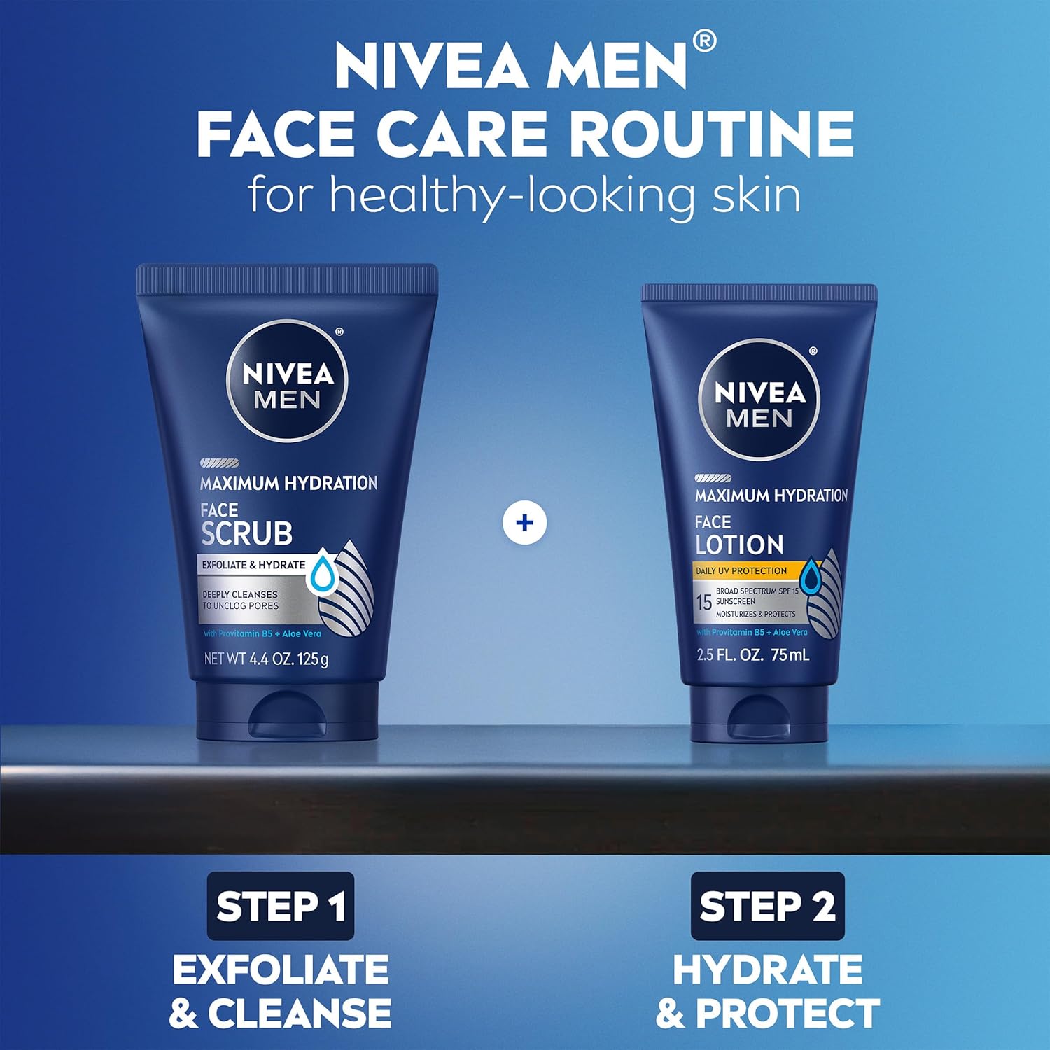 NIVEA MEN Maximum Hydration Face Scrub – Thoughtful Birthday Gift for Him, Daily Exfoliating Skincare Staple