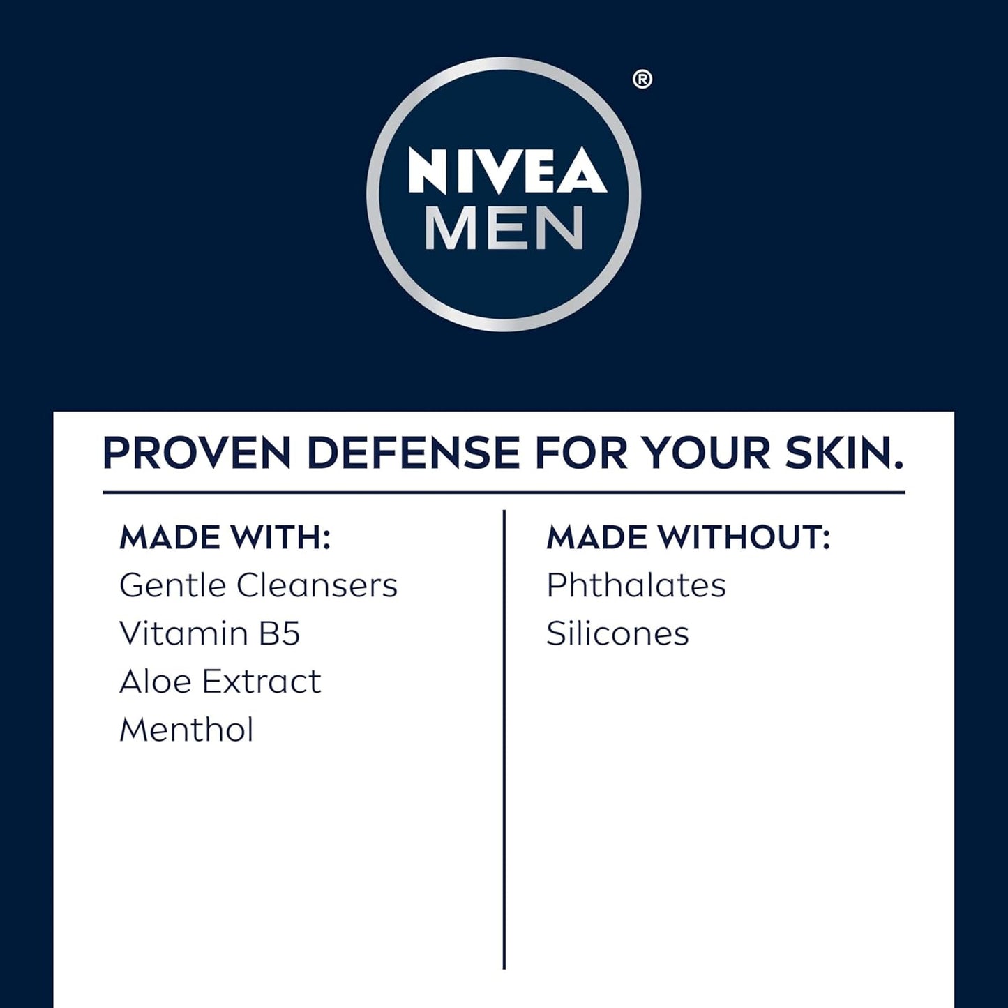 NIVEA MEN Maximum Hydration Face Wash – Clean-Design Daily Cleanser for a Simple One-Step Bathroom Skincare Routine