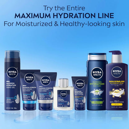NIVEA MEN Maximum Hydration Face Wash – Clean-Design Daily Cleanser for a Simple One-Step Bathroom Skincare Routine