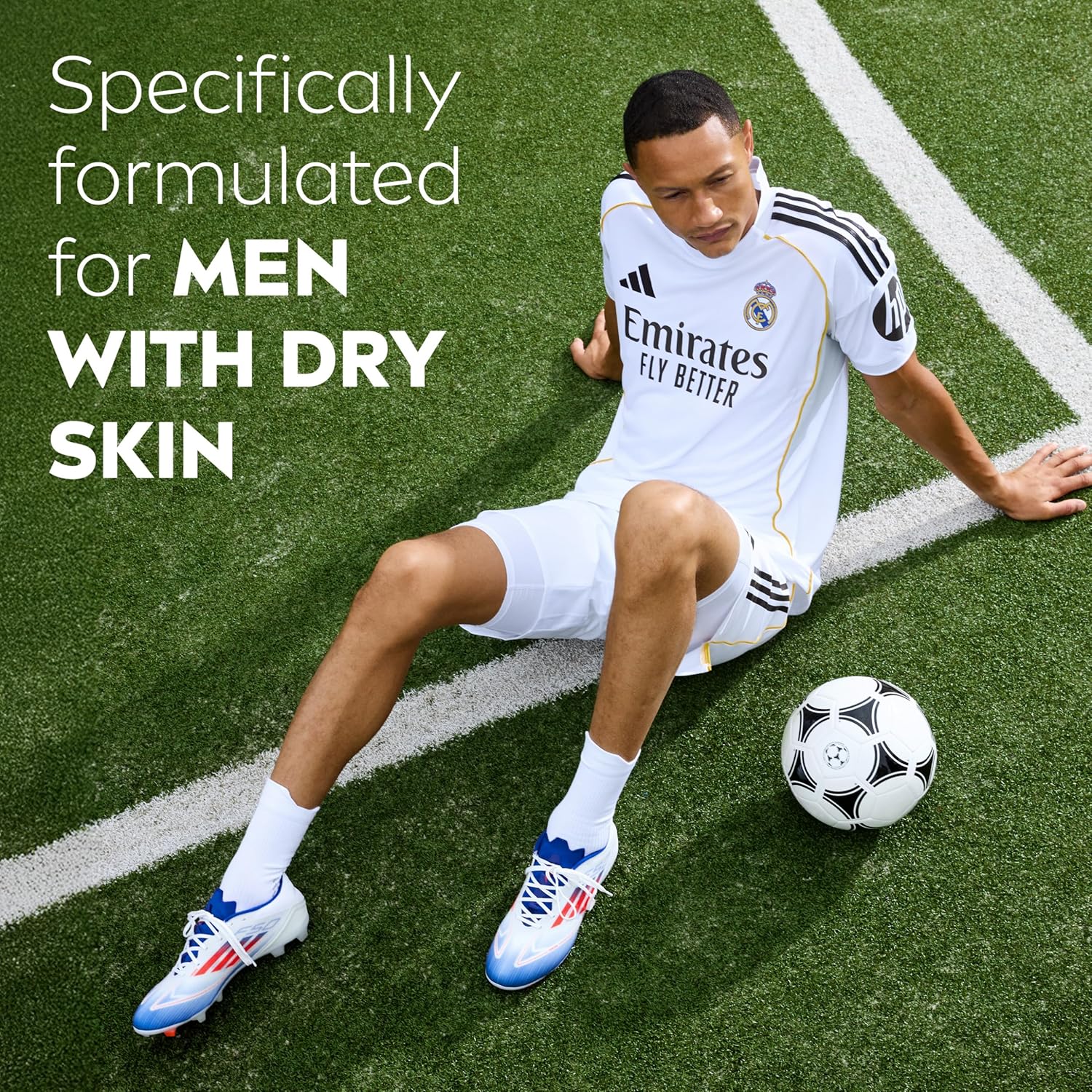 NIVEA MEN Real Madrid Limited Edition Lotion – Birthday Gift for Soccer Fans, 48-Hour Hydrating Body Moisturizer for Men