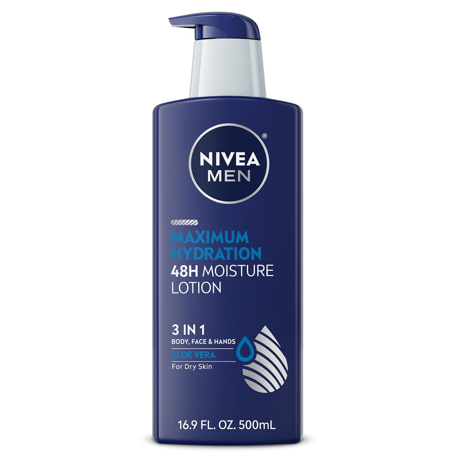 NIVEA MEN Real Madrid Lotion – Post-Workout Body Moisturizer, Aloe Vera Hydration for Active Men's Daily Recovery Routine