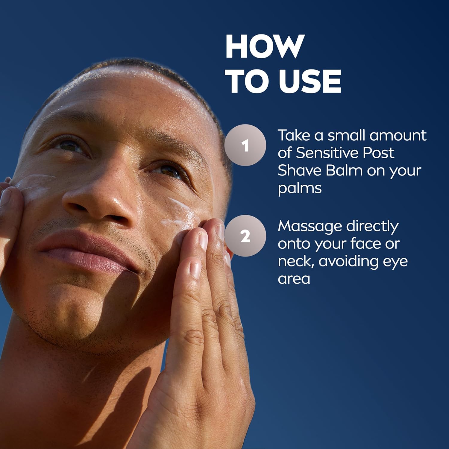 NIVEA MEN Real Madrid Sensitive Post Shave Balm – Daily Calming Aftershave Ritual for Sensitive Skin, 3.3 oz 3-Pack