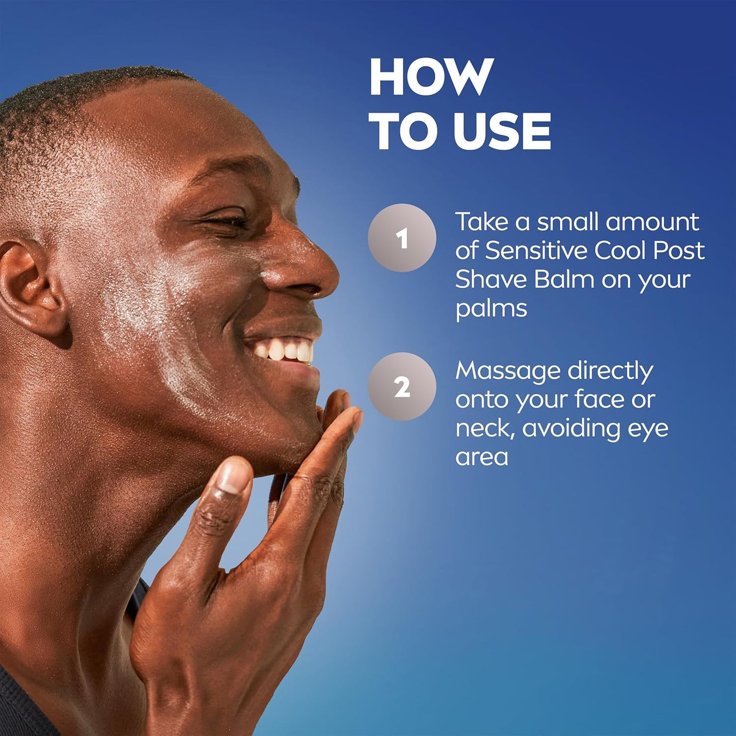 NIVEA MEN Sensitive Cool Post Shave Balm, Daily Soothing Aftershave Ritual for Sensitive Skin Wellness, Alcohol-Free Chamomile and Seaweed Formula, 3.3 Fl Oz Bottle, Pack of 3