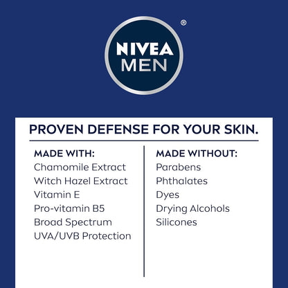 NIVEA MEN Sensitive Face Lotion with SPF 15 – Everyday Sun Defense for the Golf Course and Patio