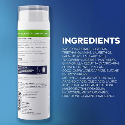 NIVEA MEN Sensitive Shave Foam – Practical Stocking Stuffer and Father's Day Gift for Men Who Shave Daily