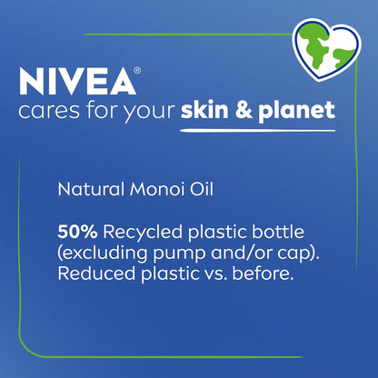 NIVEA Oil Infused Coconut and Monoi Body Lotion – Tropical Coconut Scent for Stress-Relief Self-Care