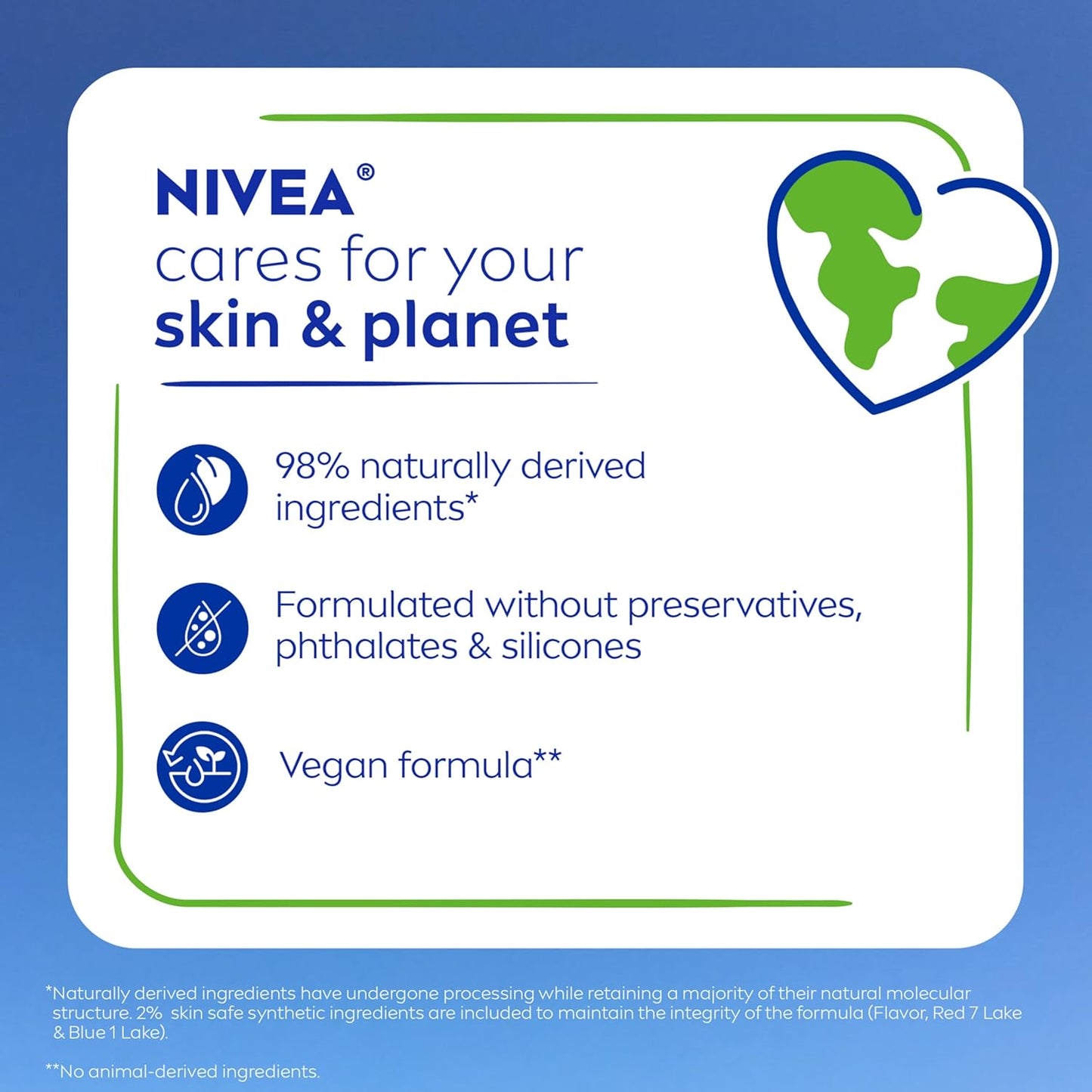 NIVEA Sheer Color Lip Balm 6-Pack – Affordable Holiday Gift Set for Her, Vegan Tinted Lip Care