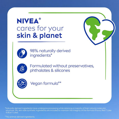 NIVEA Sheer Color Lip Balm 6-Pack – Affordable Holiday Gift Set for Her, Vegan Tinted Lip Care