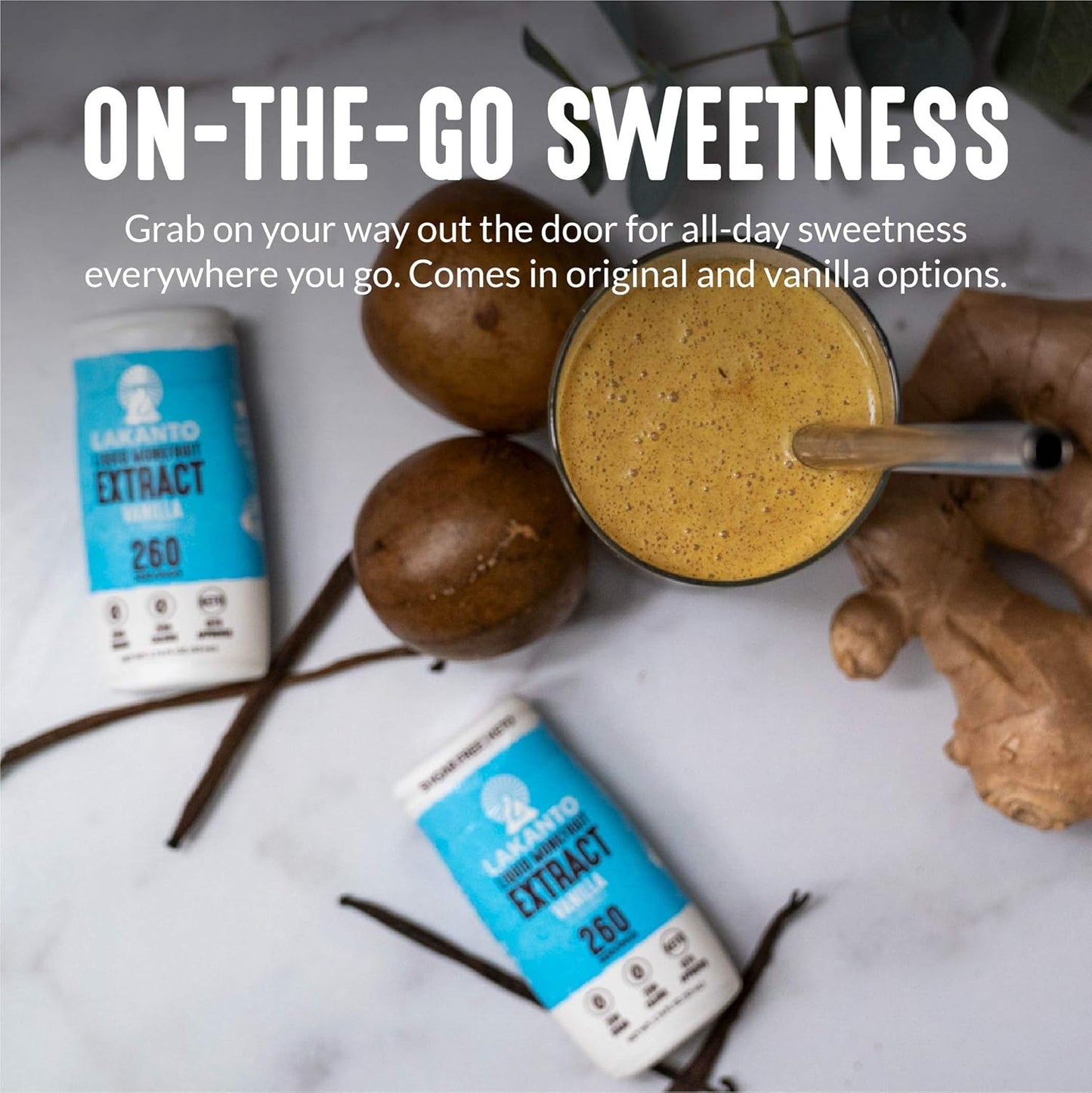 no artificial sweeteners, flavorings, or sugar alcohols (erythritol-free)