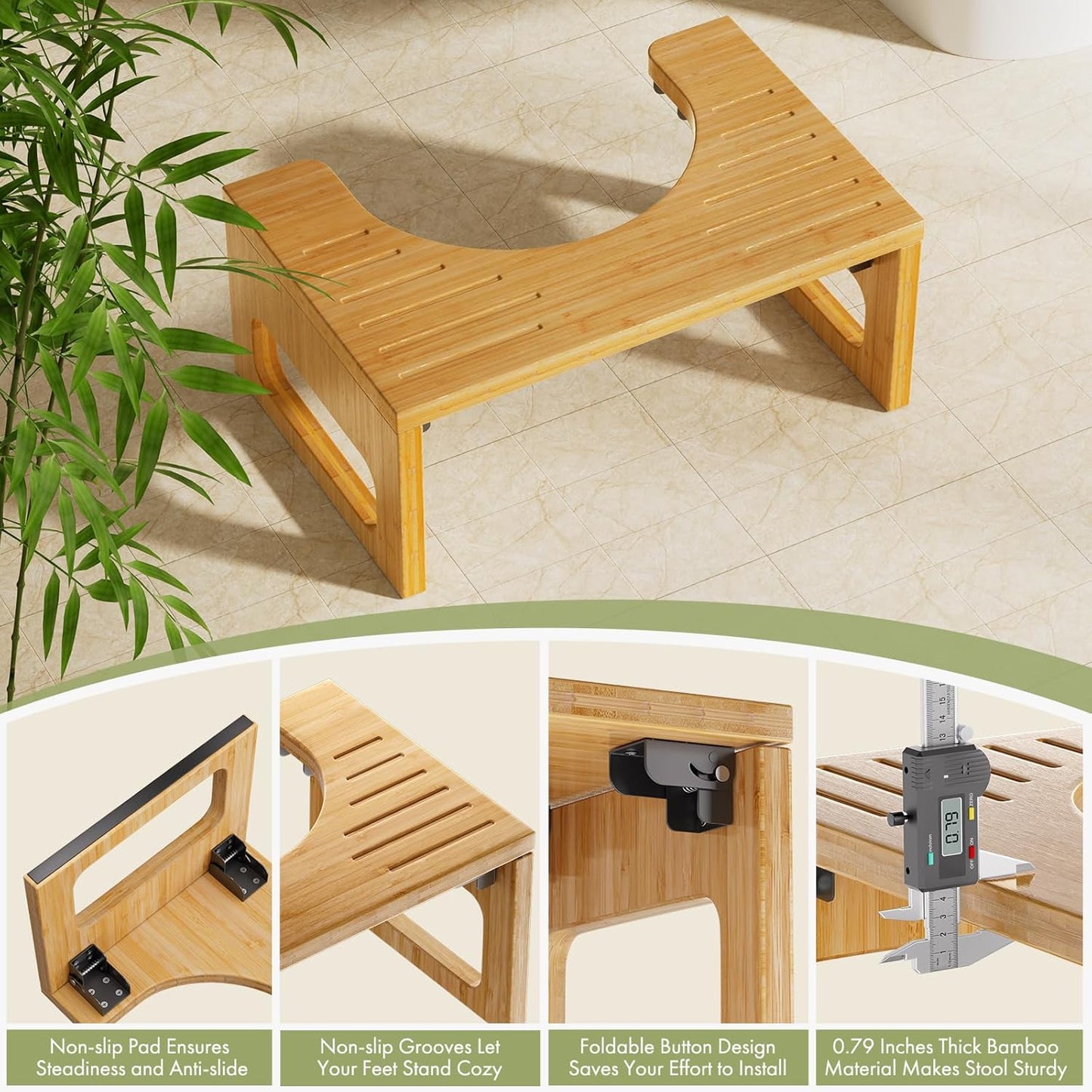 no assembly required — directly usable by pulling out legs