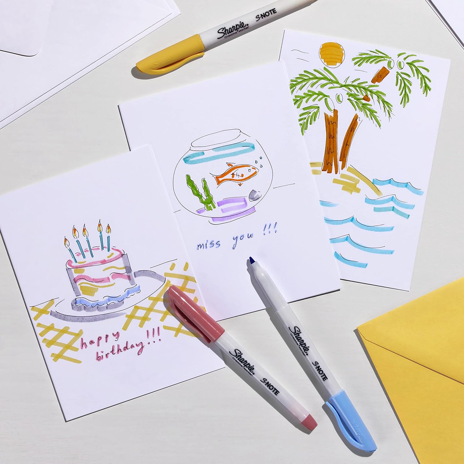 no-bleed ink formulation designed to keep pages clean