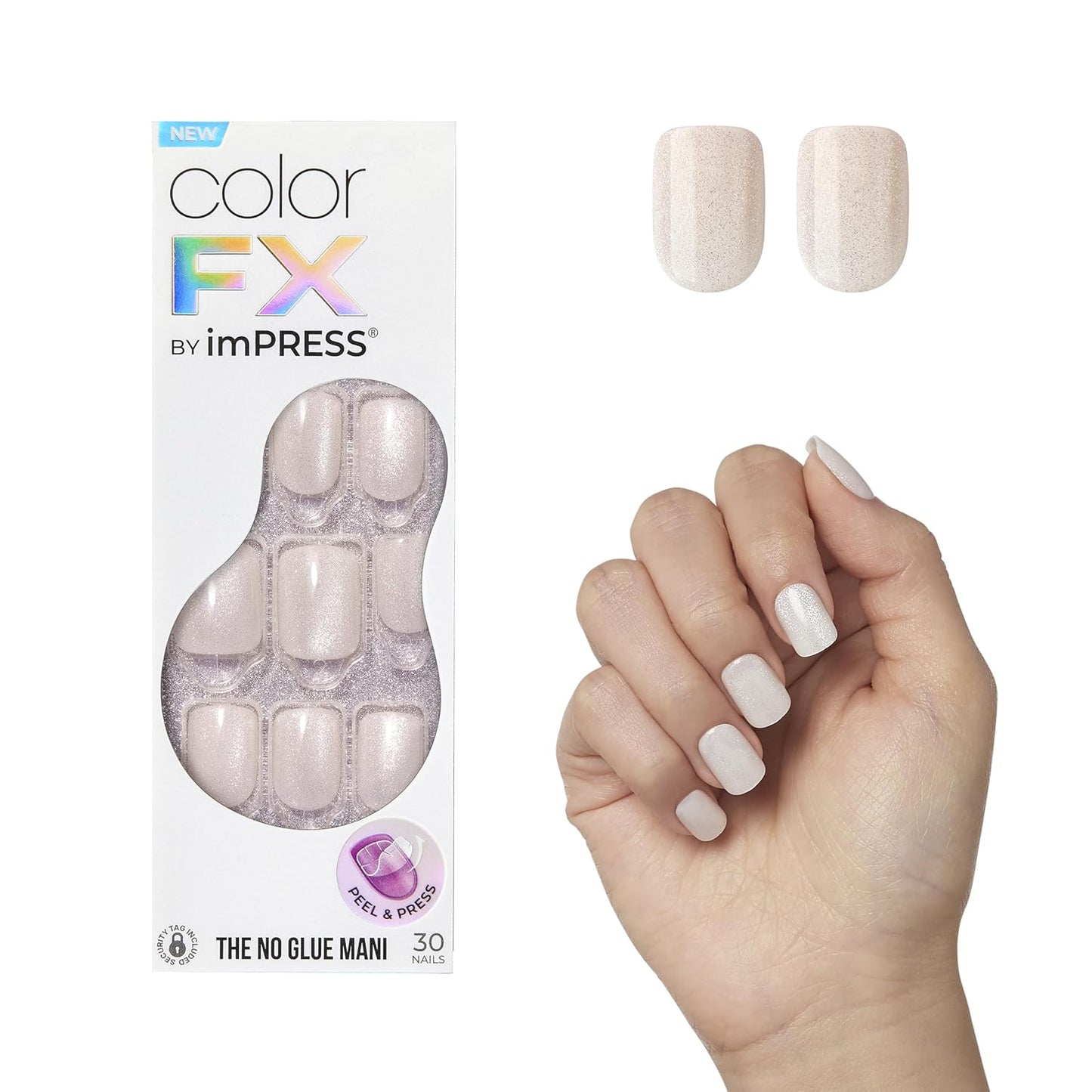 no-glue press-on application with improved adhesive for up to 10-day wear