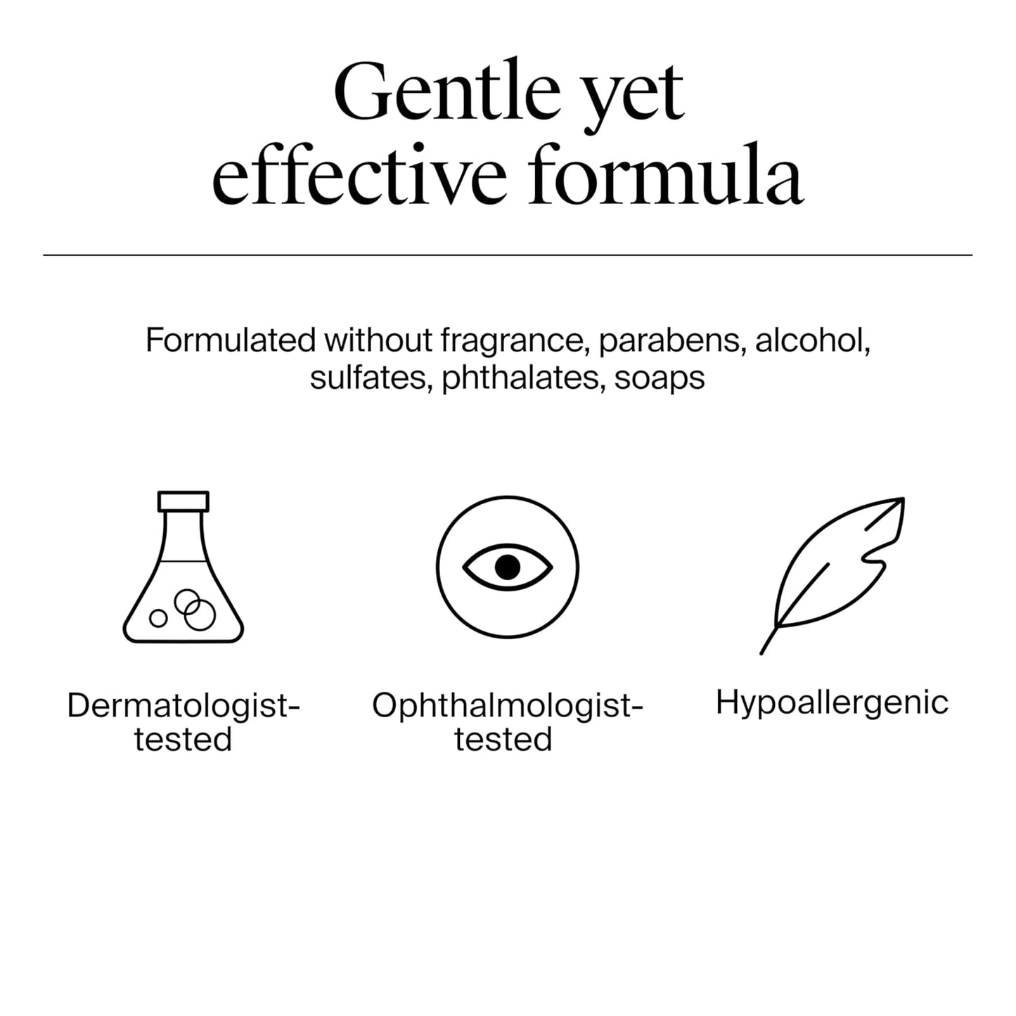 no-rinse formula that removes makeup, dirt, oil, sweat, and sunscreen