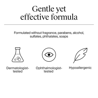 no-rinse formula that removes makeup, dirt, oil, sweat, and sunscreen