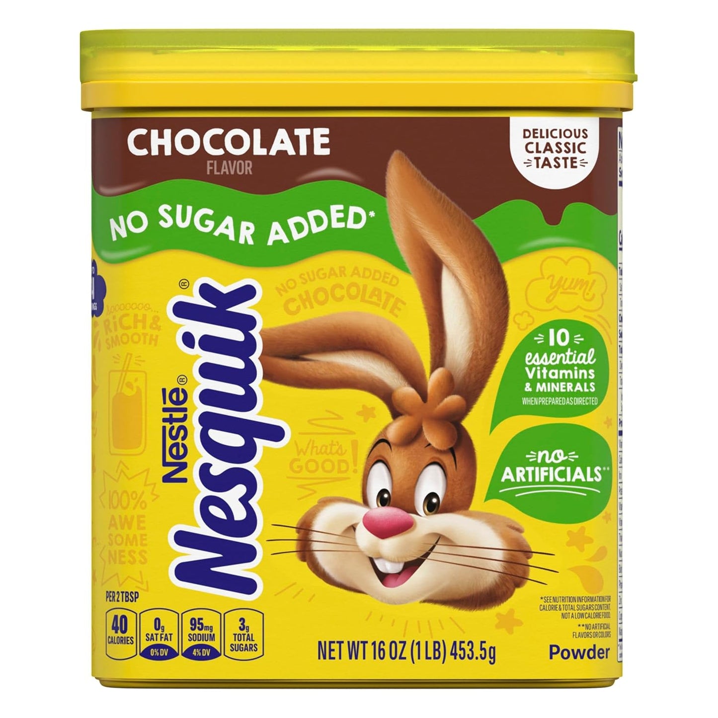 no sugar added formula sweetened with sucralose and acesulfame potassium