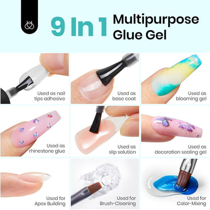 no-wipe glossy top coat that cures to a flexible, chip-resistant finish under uv/led lamp