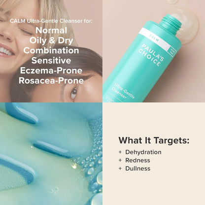 non-abrasive cleansing action safe for compromised skin