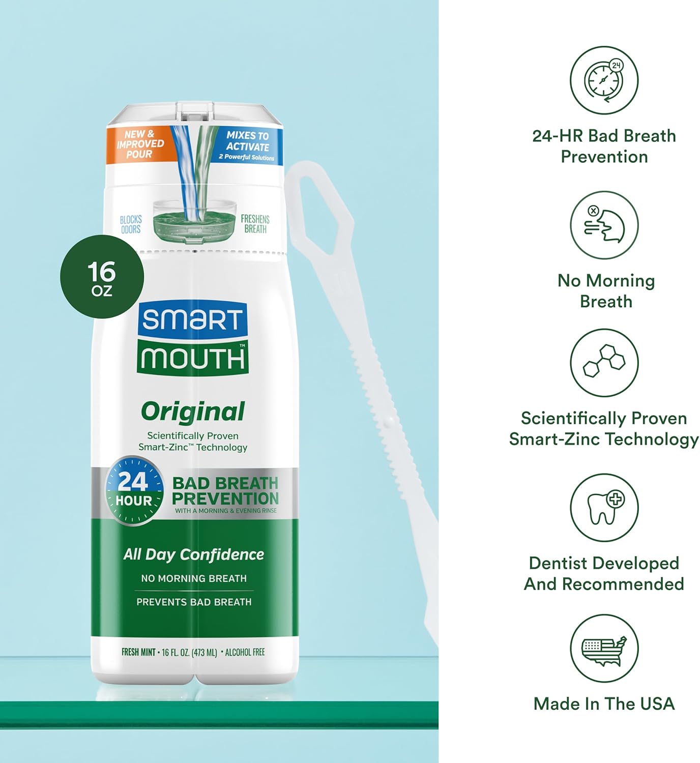 non-burning gentle rinse suitable for daily use