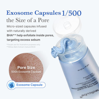 non-comedogenic, dermatologist-tested foam formula suitable for all skin types